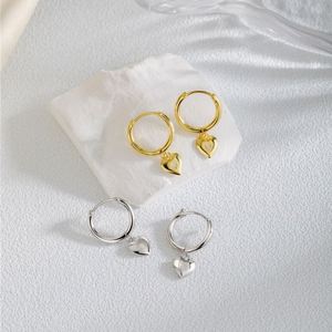 Dylam Metallic Style Luxury Women 18K Gold Plated <b>Beaded</b> Stud Earring Minimalist Silver Fashion Stud Earring - Product Image 4