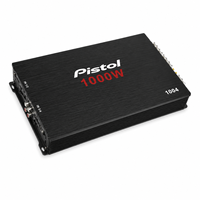 Amplificateur de puissance pour voiture PISTOL Factory Direct 1000W 100W RMS 4 canaux classe AB avec logo personnalisé pour l'audio professionnel