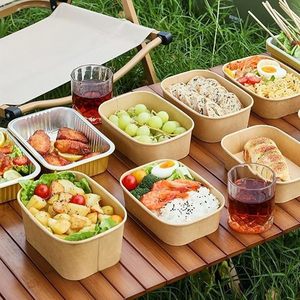 Wholesale Rectangular Microwavable Disposable Takeout <b>Lunch</b> <b>Box</b> for Hamburger Sushi Juice & Noodle - Product Image 5