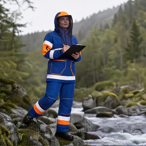 Chaqueta de Seguridad Protectora Reflectante de Alta Visibilidad, Anti Mosquitos e Insectos, con Velo de Malla, para Trabajo Forestal y Ambiental - Product Image 2
