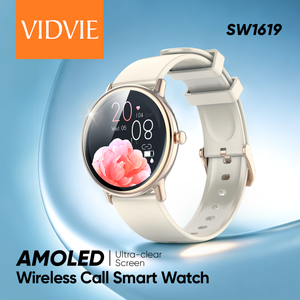 Montre connectée VIDVIE pour hommes et femmes, écran AMOLED numérique, suivi sportif et de forme physique, surveillance de la pression artérielle, étanche, boussole - Product Image 2
