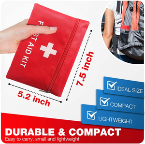 Oripower - Botiquín de Primeros Auxilios de Viaje Personalizado de 20*14 cm, Bolsa Pequeña para Deportes, Oficina, Mini Botiquín de Primeros Auxilios para el Hogar - Product Image 3