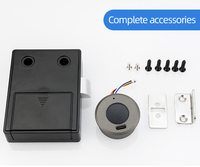 Cerradura biométrica para gabinete con sensor de vena de la palma, cerradura electrónica inteligente de aleación de zinc para muebles de oficina de alta gama