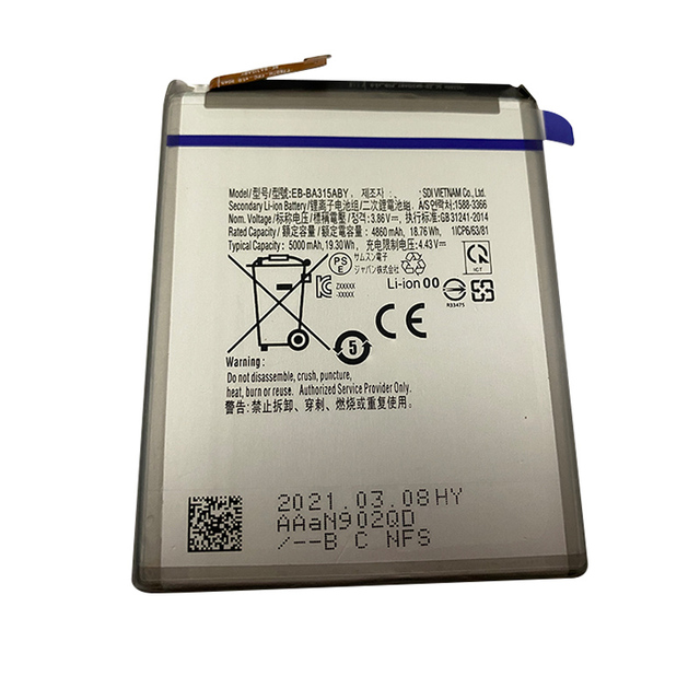 OEM Wholesale BA315ABY Battery Lithium Ion for Samsung A31 BA315ABY Mobile Phone Battery