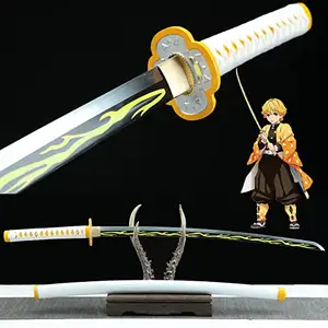 2024 Customized Katana Not Sharp Wooden Anime Cosplay Sword Toy Swords