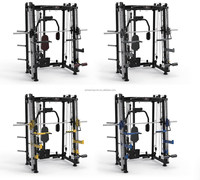 Station multifonction Smith avec logo personnalisé, équipement de fitness en acier et mousse, machine polyvalente pour l'entraînement des jambes et des squats, 8 poids