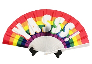 Abanico de Mano Personalizado con Logotipo Impreso, Abanico Plegable de Tela, Madera, Bambú o Papel Sublimado, para Bodas y Promociones - Product Image 6