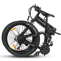 Stock Local UE 26" SAMEBIKE 48V Longue Portée 21 Vitesses Vélo Électrique Tout-Terrain VTT avec Batterie au Lithium