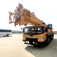Grúa Hidráulica para Camión QY25K5-I de 25 Toneladas, Grúa Móvil con Altura de Elevación de 47.2 m, Grúa de Construcción de Servicio Pesado con Pluma Telescópica