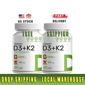 Integratore Multivitaminico D3K2 in Capsule Softgel con Olio di Cocco, Forte Supporto Articolare, Calcio, Vitamina <span class=keywords><strong>D3</strong></span> K2 - Product Image 1