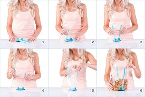 Soportes ajustables para bolsas de almacenamiento de alimentos sin necesidad de usar las manos, para bolsas de preparación, clips de plástico para congelador - Gadget de cocina ideal, al por mayor - Product Image 6