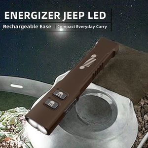 <span class=keywords><strong>Lampe</strong></span> <span class=keywords><strong>torche</strong></span> LED <span class=keywords><strong>rechargeable</strong></span> mini en aluminium <span class=keywords><strong>Energizer</strong></span> Jeep Sleek, 1 250 lumens, indice de protection IP20, construction métallique durable, portable EDC - Product Image 2