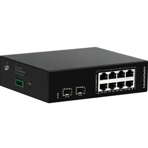 8 port gigabit unmanaged industrial poe ethernet switch industrial network switch