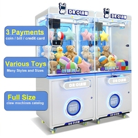 Mini machine à griffes à vendre, fonctionnement à pièces, jeu d'arcade, cadeau, griffes à peluches, grue à griffes pour centre commercial, équipement de divertissement