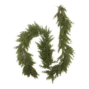 Guirnalda <span class=keywords><strong>de</strong></span> Cedro Artificial <span class=keywords><strong>de</strong></span> 270 cm (9 pies), Decoración Navideña para <span class=keywords><strong>Chimenea</strong></span>, Barandal <span class=keywords><strong>de</strong></span> Escalera y Hogar - Product Image 3