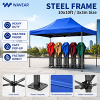 Tente de salon commercial pliable en tissu Oxford 600D, imperméable, anti-UV, pour événements et expositions, personnalisable
