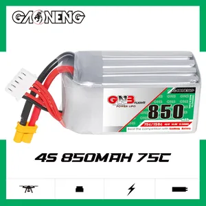 4S 850Mah 14.8V 75c Xt30 Connector Plug Lipo Batterij Fpv Rc Drone 250 Inch Quads Gaoneng Gnb