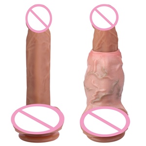FAAK Wholesale New Penis Sleeve Enlargement Sheath Erotic Sex Toy Penis Sheath Monster <b>Dildo</b> Sleeve Enlarge Customized for Men - Product Image 4