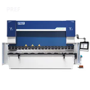 PREF Universal Hydraulic CNC Bending Machine Stainless Steel Sheet Bender Punching Shearing Folding Auto Press Brake