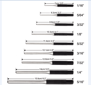 No.6S008 Industrial/DIY <span class=keywords><strong>Grado</strong></span> 9PCs Roll Puncher Pins Set con bolsa rodante Personalizable OEM/ODM Support - Product Image 5