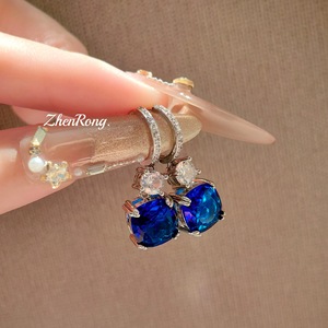 Pendientes de Cuarzo Rosa, Plata de Ley 925, Piedra Natural del Amor, Pendientes Colgantes con Forma de Corazón, Hipoalergénicos, Regalo para Mujer, Venta al por Mayor - Product Image 1