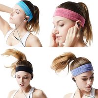 Bandeau de yoga pour femme à séchage rapide, imprimé sur mesure, élastique, pour le sport et l'entraînement, anti-transpiration, vente en gros d'usine, OEM