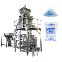 Machine automatique électrique verticale de formage, de remplissage et de scellage de sacs pour l'emballage alimentaire et des glaçons, facile à utiliser, pour film plastique