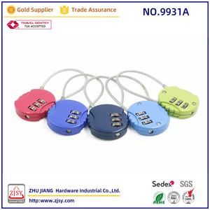 9931A cuerpo de cerradura de aleación de Zinc mosquetón con primavera <span class=keywords><strong>Cable</strong></span> Multi-función maleta equipaje de la <span class=keywords><strong>TSA</strong></span> combinación bloqueo de <span class=keywords><strong>Cable</strong></span> - Product Image 6