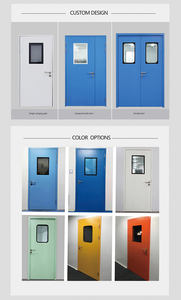 <span class=keywords><strong>Porte</strong></span> battante en acier pour salle <span class=keywords><strong>d</strong></span>'hôpital <span class=keywords><strong>à</strong></span> surface finie, portes <span class=keywords><strong>d</strong></span>'hôpital métalliques haute performance pour zone médicale - Product Image 5