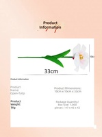 Bunga Tulip PU Real Touch Baru untuk Dekorasi Pernikahan, Karangan Bunga Grosir, Batang Bunga, Dekorasi Rumah dan Ruang Tamu