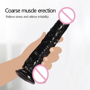 Originale fornitore di Silicone morbido Dildo giocattoli sessuali cazzo pene artificiale Dildo realistico per uomo e donna - Product Image 5