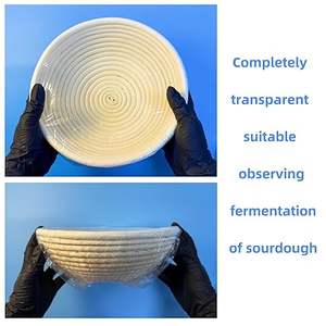 100 unidades de cubiertas grandes para tazones, para fermentación de pan, aptas para tazones de hasta 12 pulgadas, tipo gorro, accesorios para hornear pan de masa madre - Product Image 2