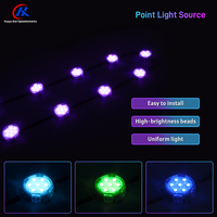 Sumber Cahaya Titik Pixel RGB 50mm Tahan Air IP67 untuk Papan Iklan dan Dekorasi Kontur Arsitektur