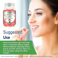 Gummies Énergisantes OEM aux Électrolytes et Minéraux Ionsiques, à l'Eau de Coco et à la Pastèque, pour l'Hydratation, l'Énergie et la Récupération Musculaire, Véganes pour Adultes