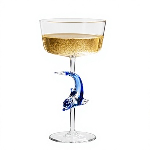 Copas de Cóctel Transparentes de Borosilicato Hechas a Mano de 200 ml, Copas de Martini y Margarita Sin Plomo, Cristalería Reutilizable al por Mayor - Product Image 2