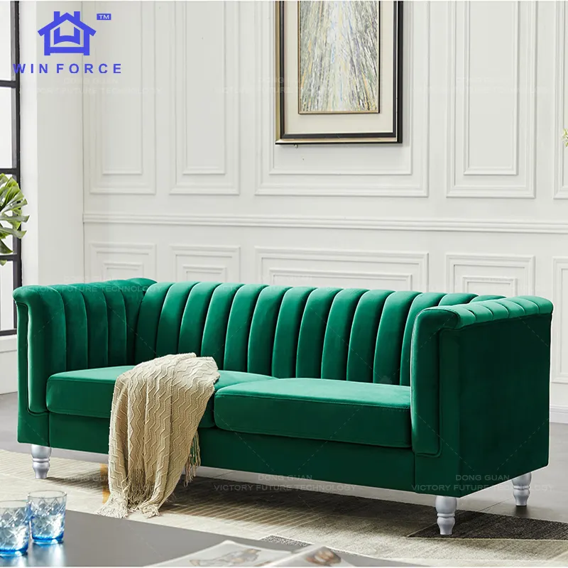 Manufacturer Wholesale Nordic Lounge Sofa Furniture Modern Simple Design 3 Seater Living Room Sofa Set Furniture