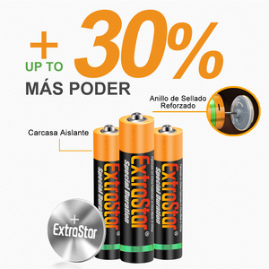 72 pz batterie al carbonio in zinco, 1.5V 400mAh, per telecomandi, orologi, giocattoli e altri dispositivi a basso consumo - Product Image 4