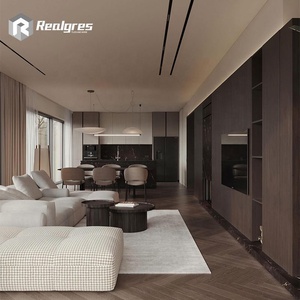 Realgres Ideas Compact Mini <strong>Cheap</strong> Black White <strong>Pantry</strong> New Model Island Kitchen <strong>Cabinet</strong> Cupboards Design - Product Image 6