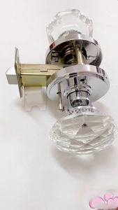 Luxury Durable Anti-Theft Polished <strong>Crystal</strong> Handle Key Operated High Quality <strong>Gold</strong> Spherical Silent Iron Door Lock - Product Image 6