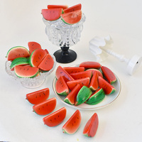 Mini tranches de pastèque artificielles en mousse PVC, couleur personnalisée, décoration pour fête d'Halloween et maison
