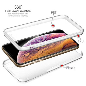 360 étui de protection <span class=keywords><strong>avant</strong></span> et arrière à plein degré pour <span class=keywords><strong>iPhone</strong></span> 15 <span class=keywords><strong>Pro</strong></span> <span class=keywords><strong>Max</strong></span> 14 13pro 12 <span class=keywords><strong>11</strong></span> étui de téléphone antichoc transparent à couverture complète - Product Image 4
