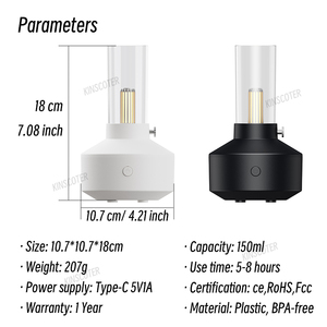 Đèn Bàn Khuếch Tán Tinh Dầu Thơm Trong Nhà Siêu Âm Logo Tùy Chỉnh Đèn Ngủ Cổ Điển Trang Trí Phòng - Product Image 5