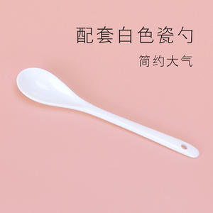 Simple White <b>Ceramic</b> <b>Mug</b> With <b>Lid</b> And Spoon Minimalist Design <b>For</b> Home Use Or Gift Custom Logo Printing Available - Product Image 3