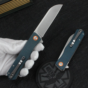 Cuchillo Bowie Táctico Plegable de Acero D2 con Mango de Fibra de Lino, en Oferta - Product Image 5