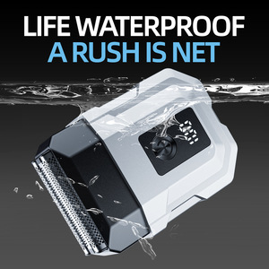Nouveau rasoir électrique portable rechargeable pour hommes, rasoir à lames oscillantes transfrontalier, lavable et à charge rapide. - Product Image 3
