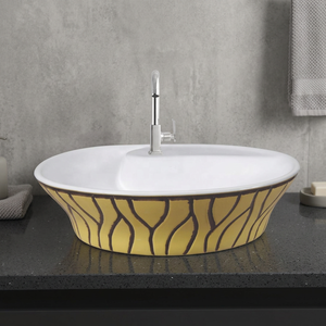 Lavabo rond en pierre décoratif pour extérieur, avec finition en porcelaine, pour usage hospitalier - Product Image 2