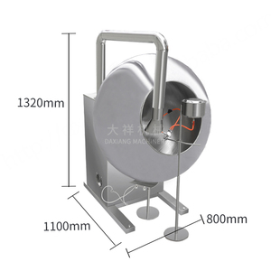 Máquina de Recubrimiento de Bolas de Chocolate de Grado Alimenticio, Máquina de Recubrimiento de Película de Miel de Azúcar, Big Pan, 2 Unidades - Product Image 2