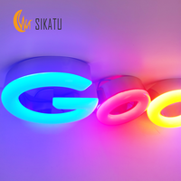 Lettres en résine époxy LED de haute qualité Enseignes électroniques colorées