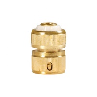 Connecteurs rapides en laiton à 4 points pour robinet de tuyau d'eau - Accessoires d'irrigation durables et écologiques pour le jardinage domestique (Modèle AT510)