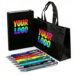 Cadeaux d'entreprise promotionnels, stylos personnalisés avec logo imprimé, stylos à bille en métal bleu en vrac, rose - Product Image 1
